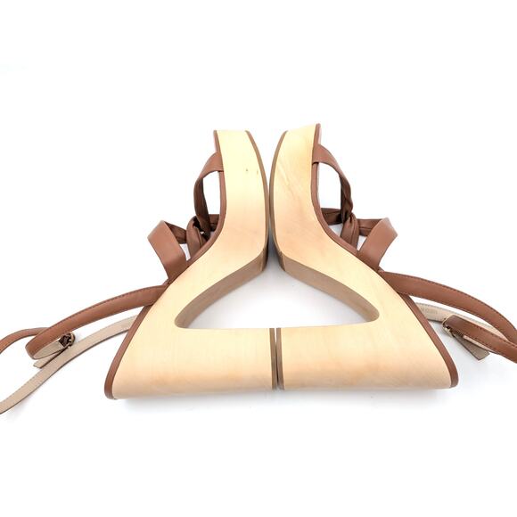 Paige Cayden Leather Ankle Strap Platform Sandals Women's Size US11 EU42 - Picture 6 of 10